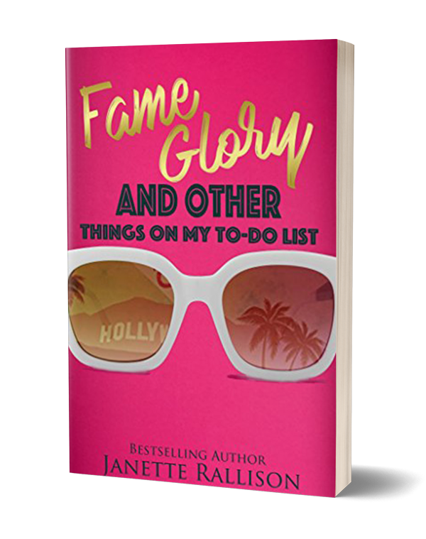 Book cover for "Fame, Glory, and Other Things On My To-Do List" by Janette Rallison