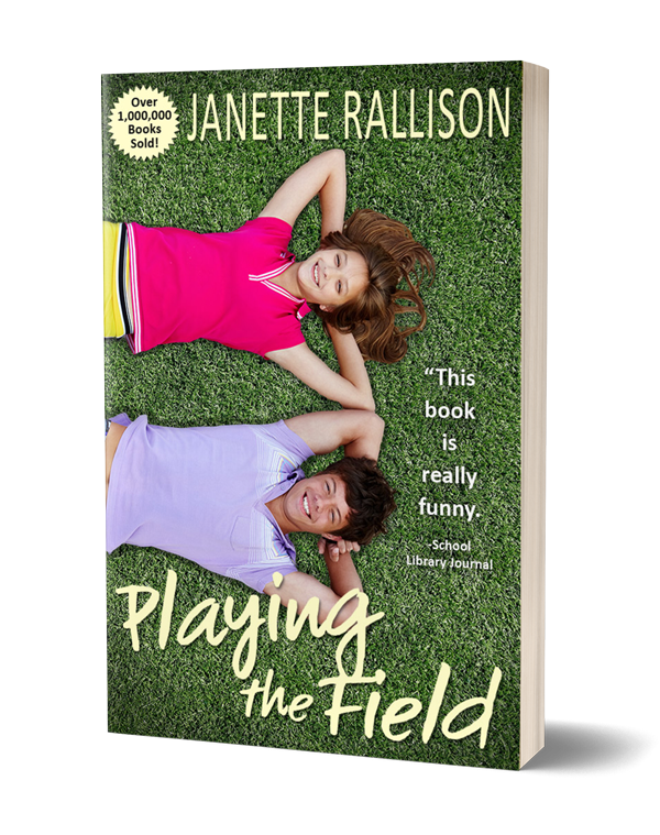 Book cover for "Playing the Field" by Janette Rallison.