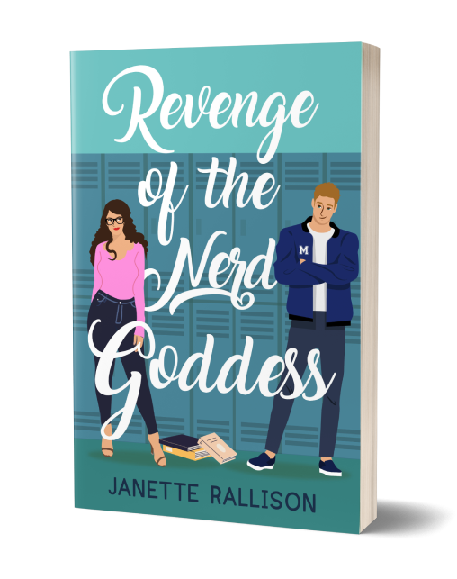 Book cover for "Revenge of the Nerd Goddess" by Janette Rallison